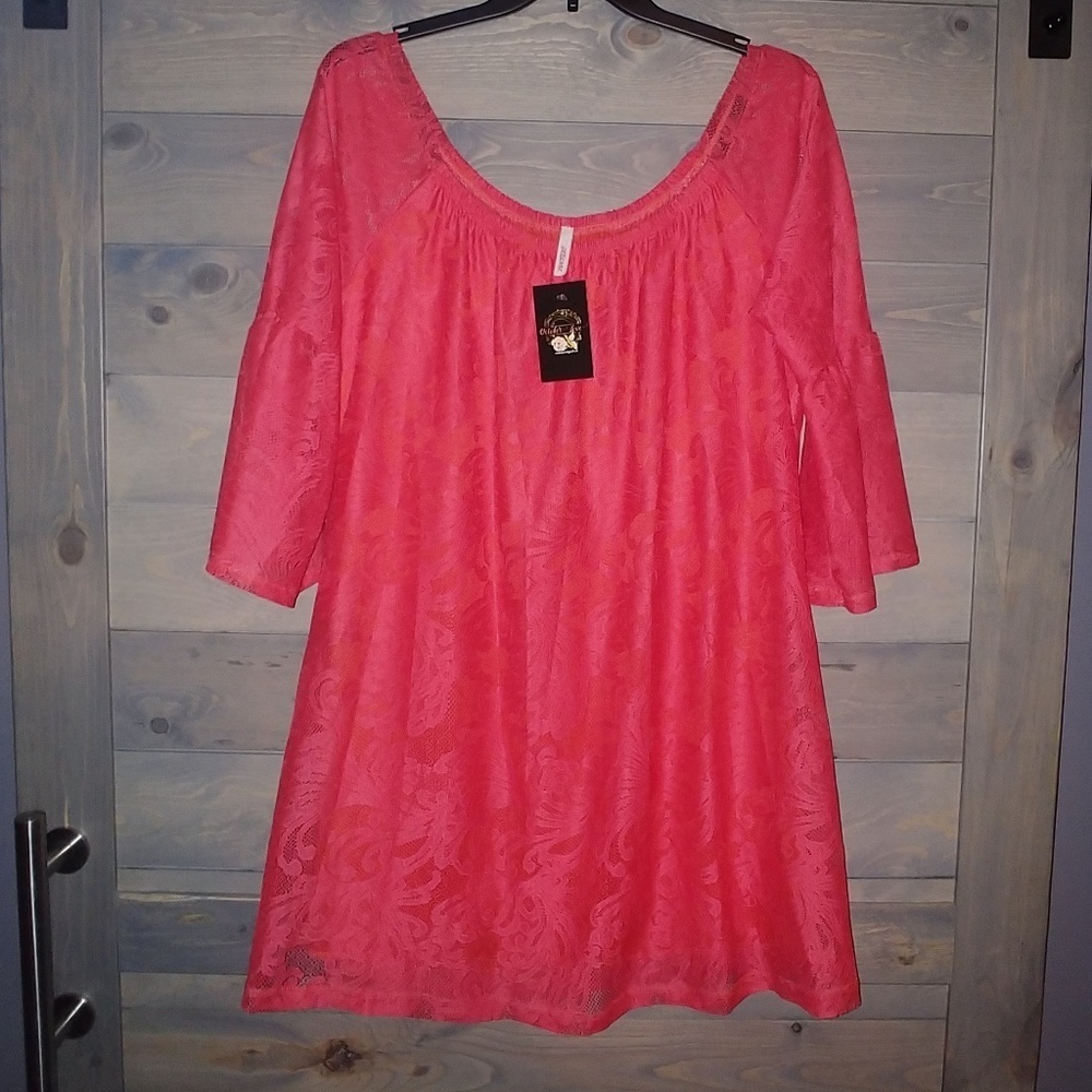 Pink Lace Dress